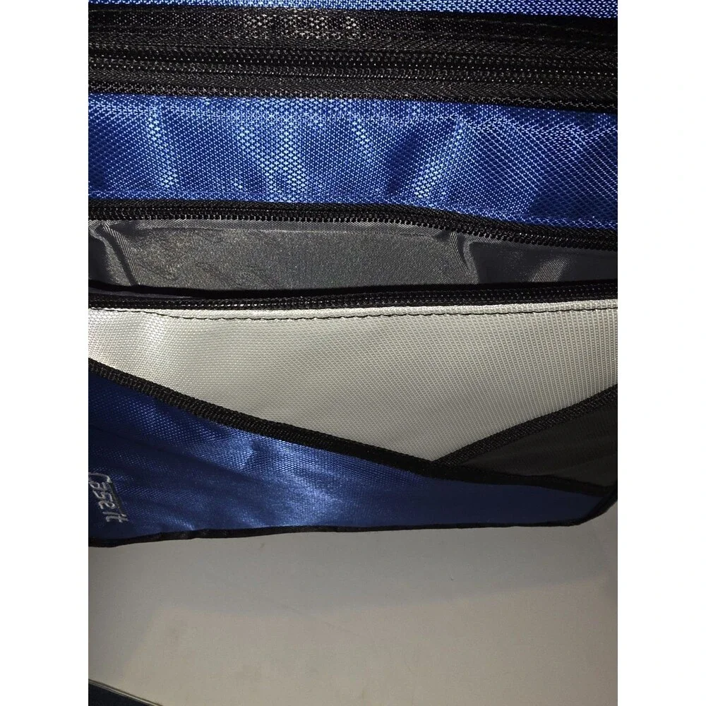 Case•it LT-007 Blue Binder With Zippered Pockets Great For School. No Strap